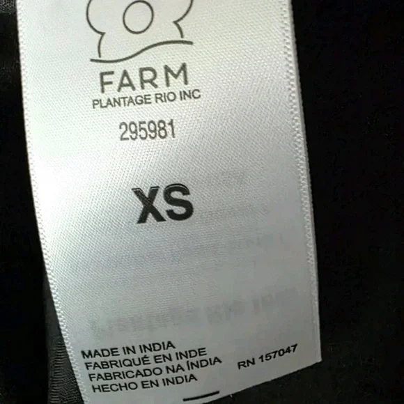 FARM Rio Rauti Maxi Dress XS Multi Abstract Tiered Long Sleeve, No Belt - Picture 8 of 13